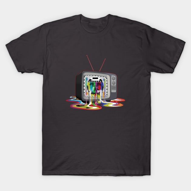 Television Melt of Death T-Shirt by zomboy